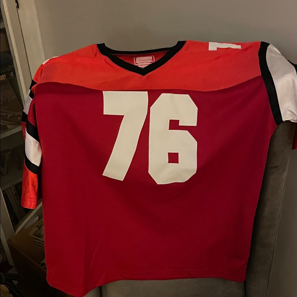Red Budweiser Jersey with Number 76